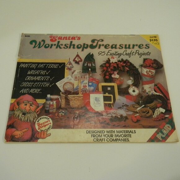 Vintage Family Circle Christmas Helps 1983 & Santa's Workshop Craft Project 1987 - Picture 2 of 7